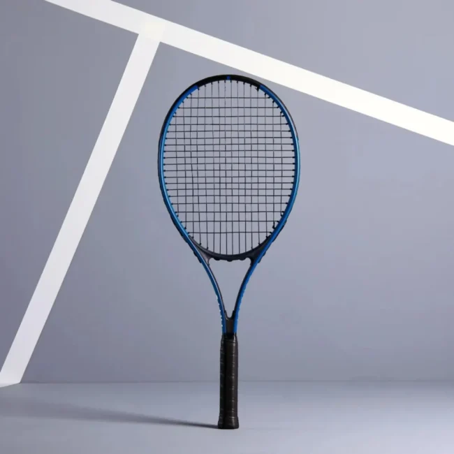 Decathlon Aluminum Tennis Racket for Adults (Blue & Black)