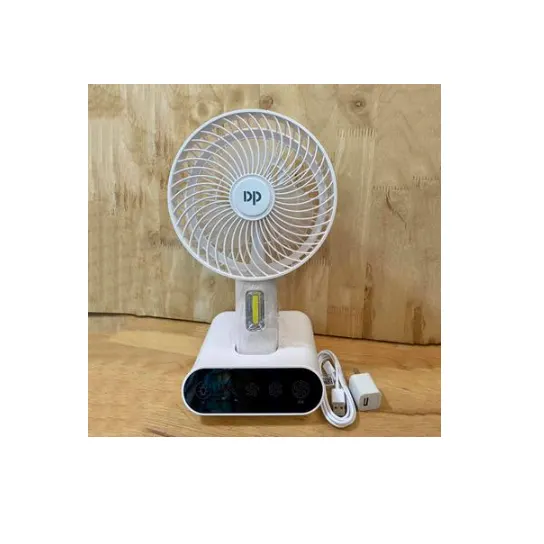 DP Rechargeable Touch Mini Table Fan With Lamp - DP-7624